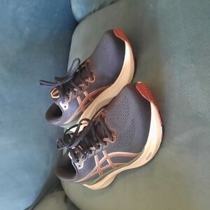 Asics Navy and Orange Running Shoes